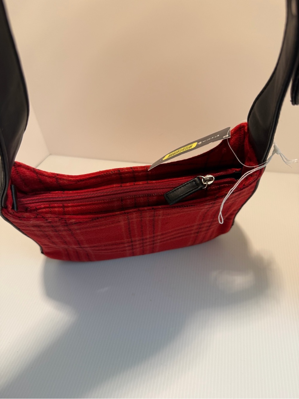 Red Plaid Shoulder Bag - Picture 4 of 6